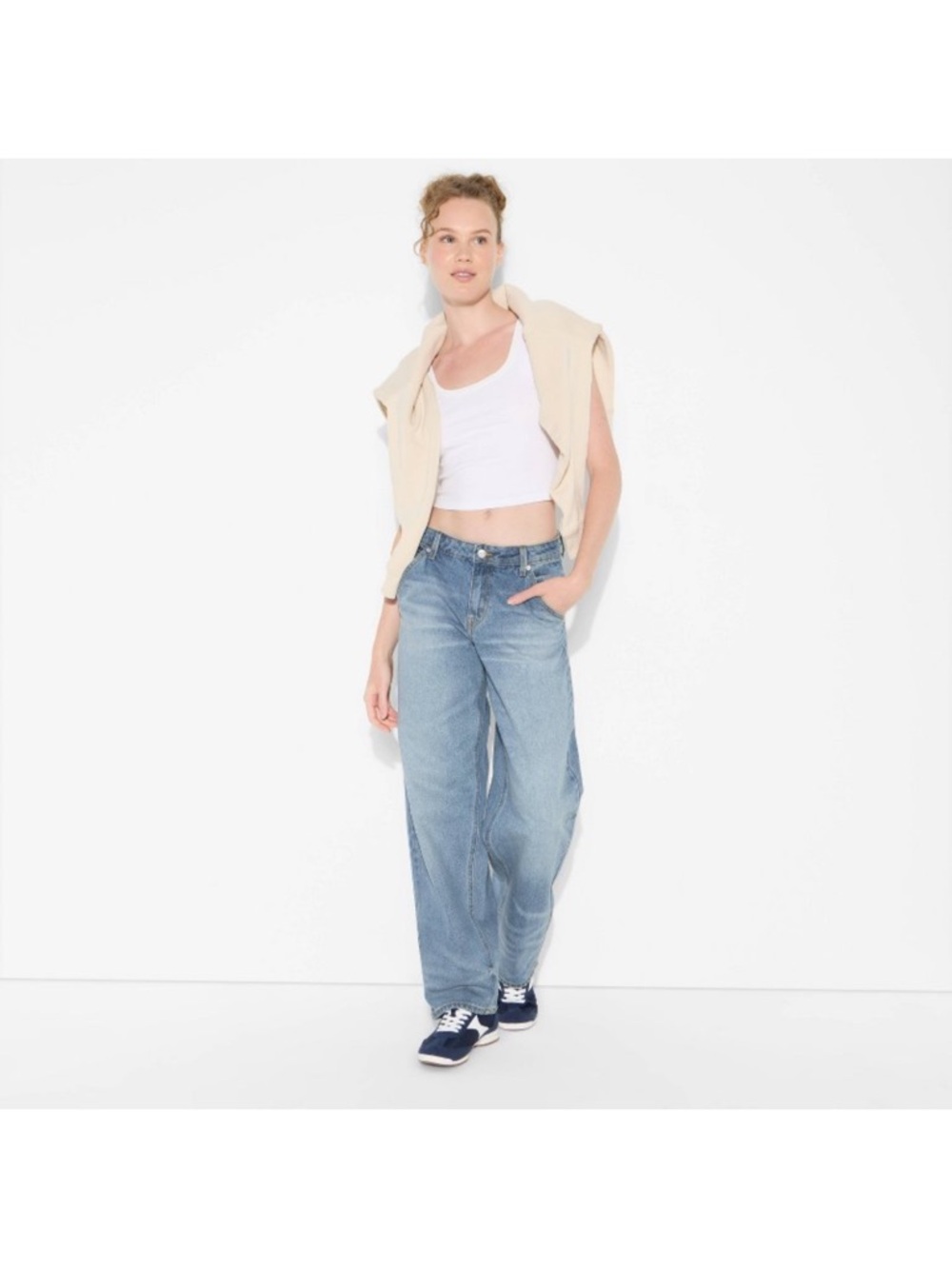 Relaxed Light Blue Boyfriend Jeans